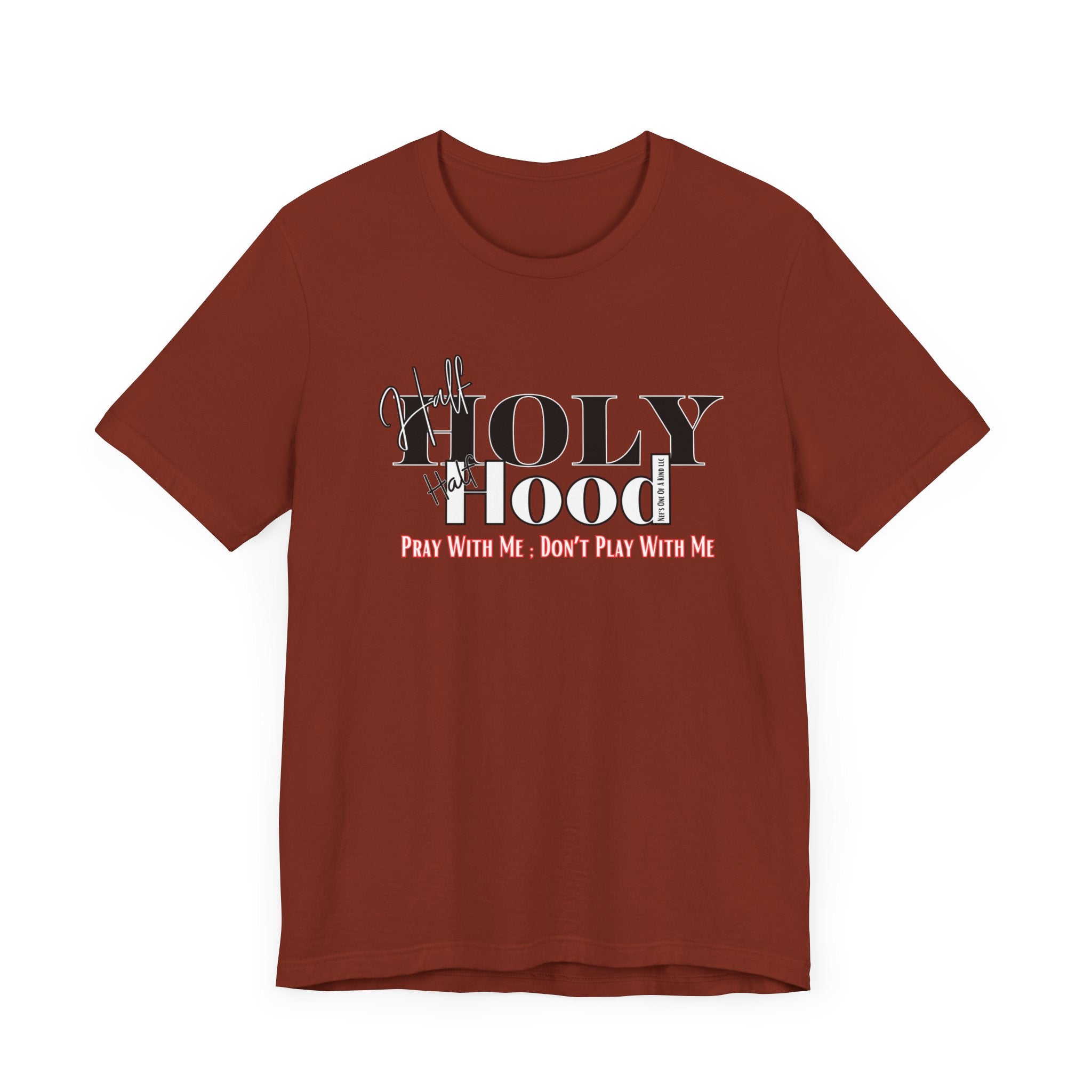 Half Holy Half Hood Unisex Short Sleeve Tee